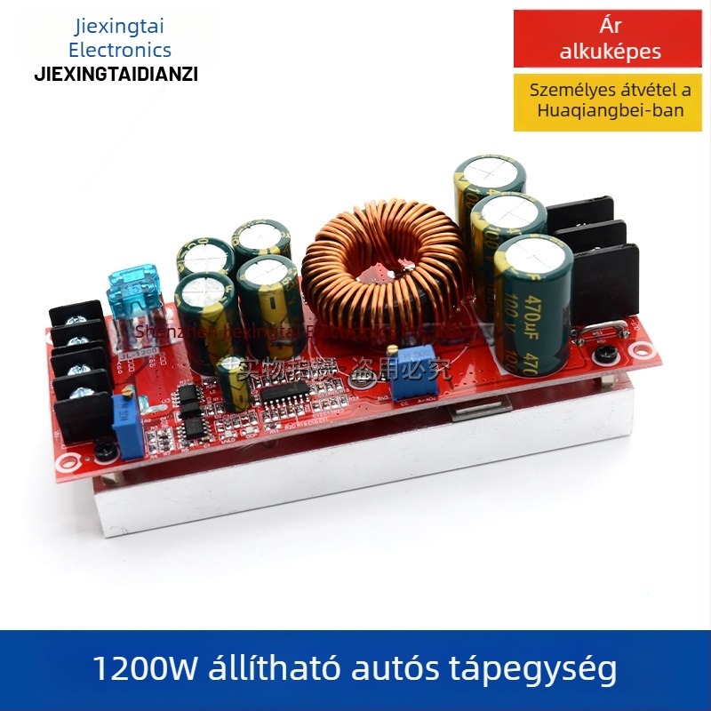 1200W-os DC-DC Boost konverter állandó feszültség és áramerősség szabályozható autó töltéséhez