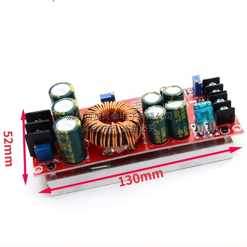 1200W-os DC-DC Boost konverter állandó feszültség és áramerősség szabályozható autó töltéséhez