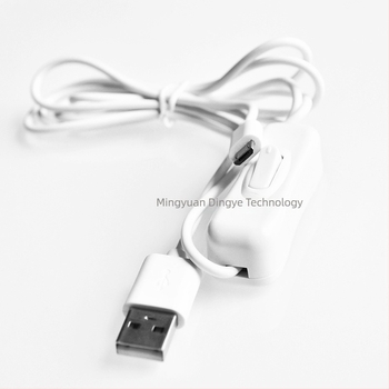 Raspberry Pi USB kapcsolóval ellátott tápkábel, USB-től micro-USB-ig, 1 méter hosszú