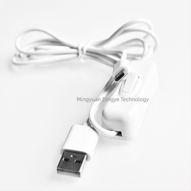 Raspberry Pi USB kapcsolóval ellátott tápkábel, USB-től micro-USB-ig, 1 méter hosszú