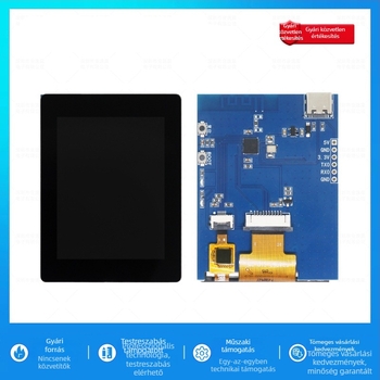 JAYOS ESP32-C3 fejlesztői tábla 2,4 hüvelykes LCD kijelzővel, kapacitív érintéssel, WiFi és Bluetooth