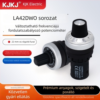 LA42DWQ sorozat precíz frekvenciaszabályozó potenciométer fedőgombbal