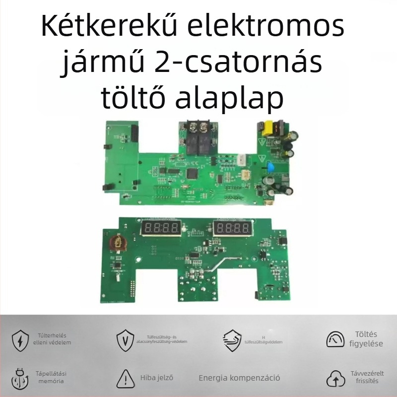 Automatikus kétvonalas PCB-összeszerelésű főlap elektromos kerékpár töltőállomáshoz (PCBA)