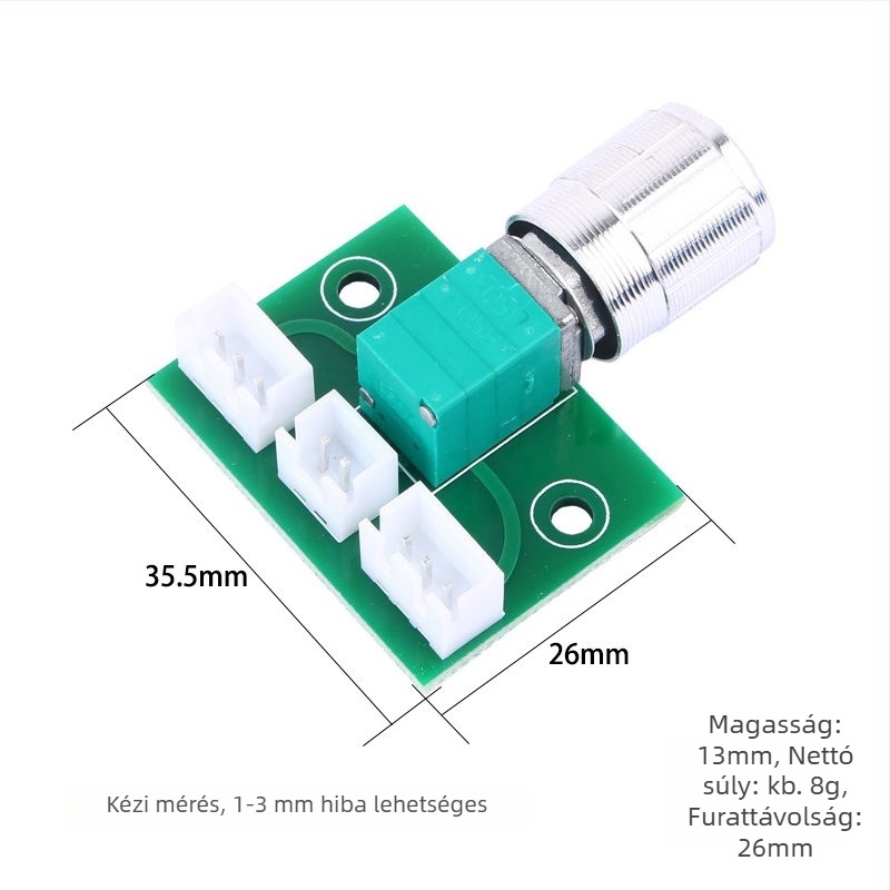 XH-A954 Potenciométer modul hangerőszabályozáshoz, erősítővel és dedikált kábellel