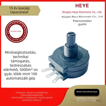 Wh138S vízálló forgó potenciométer, teljesen műanyag házban zárva, kapcsolóval, hegesztőgépekhez, nagyáramú szabályozás és sebesség-szabályozás