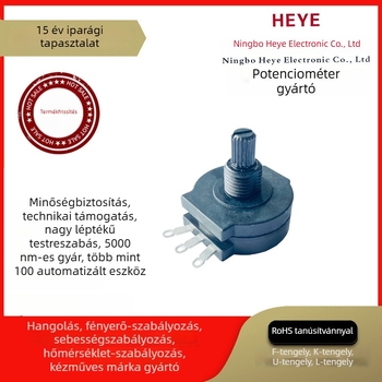 Wh138S vízálló forgó potenciométer, teljesen műanyag házban zárva, kapcsolóval, hegesztőgépekhez, nagyáramú szabályozás és sebesség-szabályozás