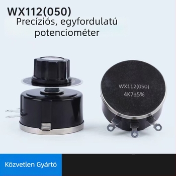 WX112 WX050 5W egyfordulatú huzalos tekerccsel készült potenciométer, ellenállásértékek: 1K, 2.2K, 4.7K, 10K, 22K, 33K, 47K