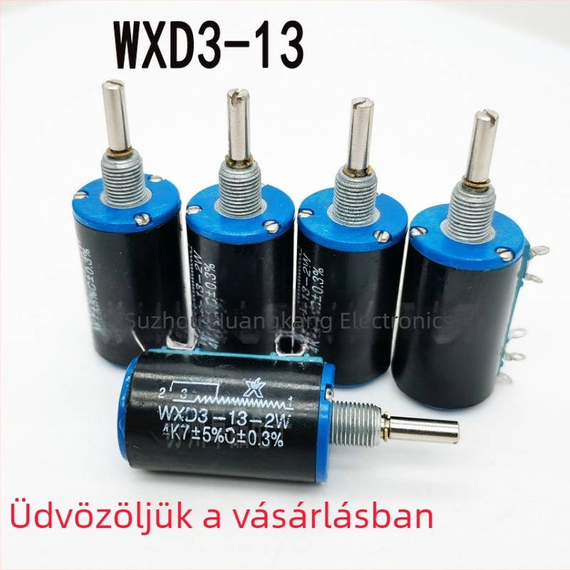 WXD3-13-2W-1K Többfordulatú állítható potenciométer — ellenállásértékek: 1K, 2K2, 4K7, 5K1, 10K, 22K, 220R