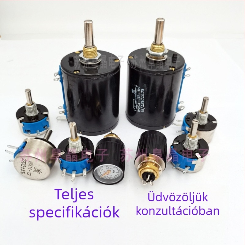 WXD3-13-2W-1K Többfordulatú állítható potenciométer — ellenállásértékek: 1K, 2K2, 4K7, 5K1, 10K, 22K, 220R