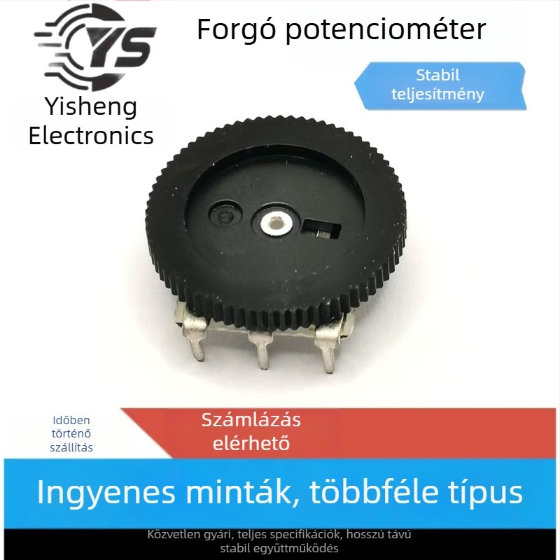 Potenciométer egyetlen pólussal, görbült lábakkal, kapcsolóval / kapcsoló nélkül, fülhallgató éjszakai lámpájához