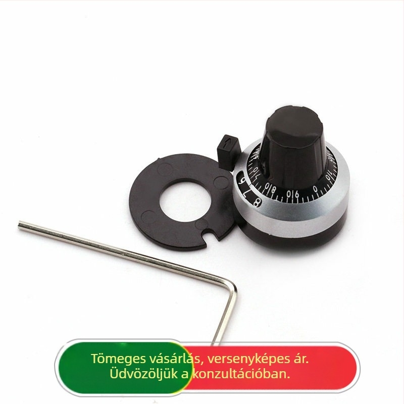 3590S potenciométergomb precíz skálával, többszöges fordulat, 6,35 mm