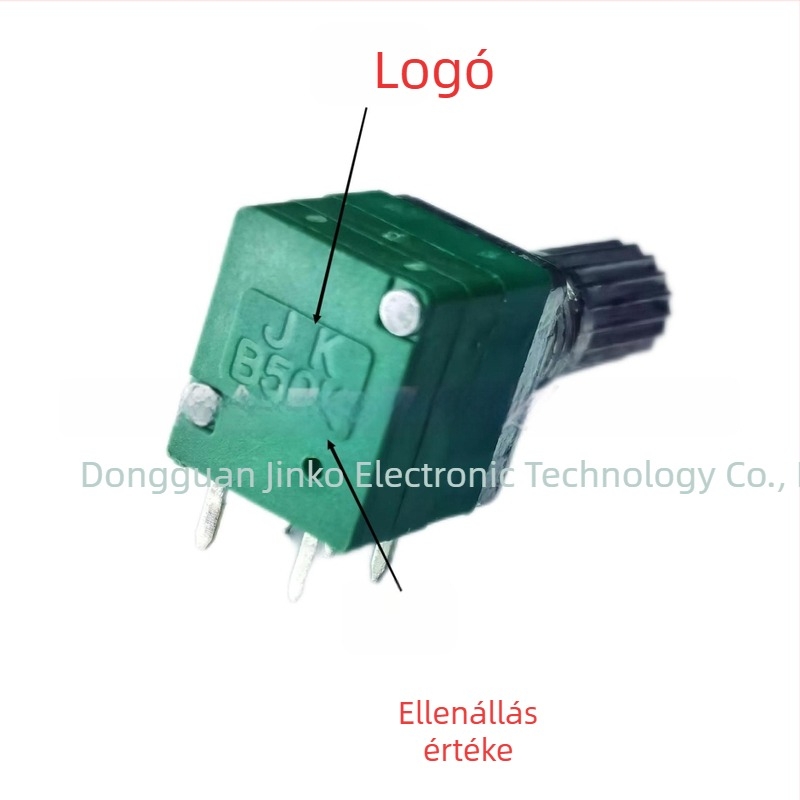 RK097 vízszintes 5‑pin kapcsolóval, B103 potméter, B503 erősítő, B104 kapcsoló.