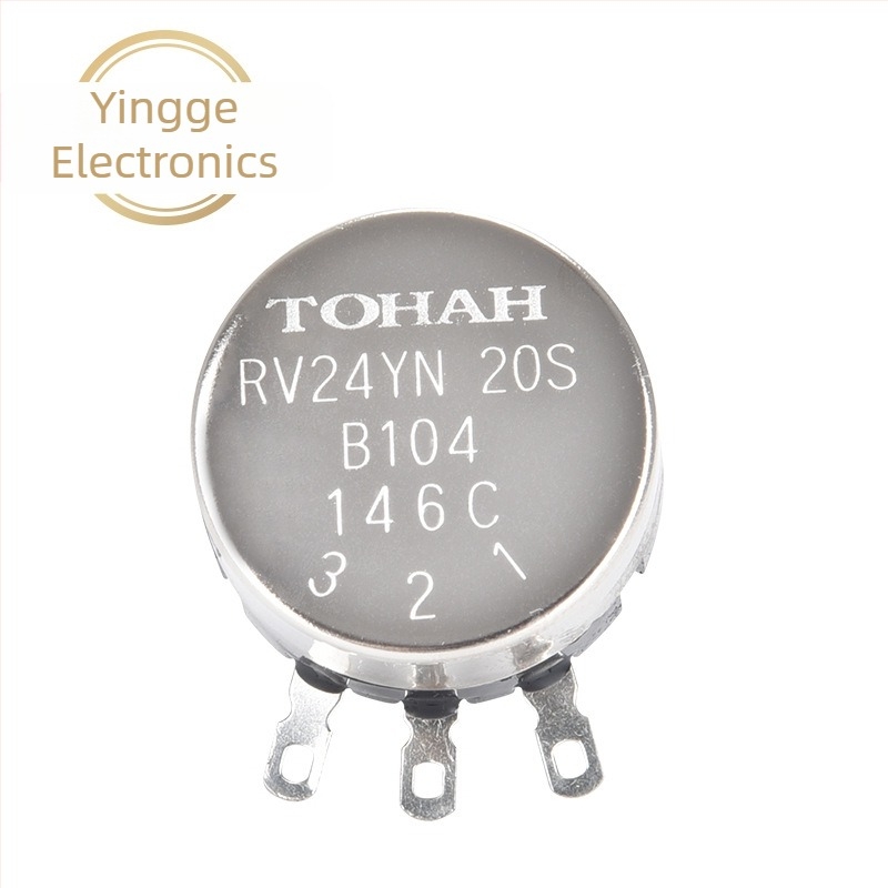 Yingge Electronics RV24 egyfordulatú szénfilm-potenciométer A03 bakelitgombbal