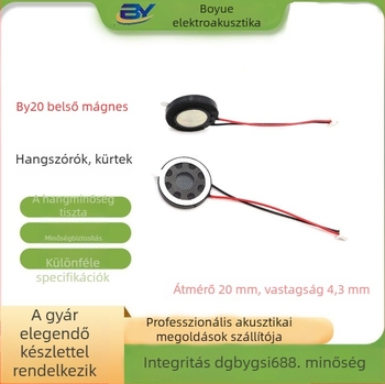 IP67 vízálló 20 mm hangszóró, 8 Ω, 1 W – kültéri hangátvitelre