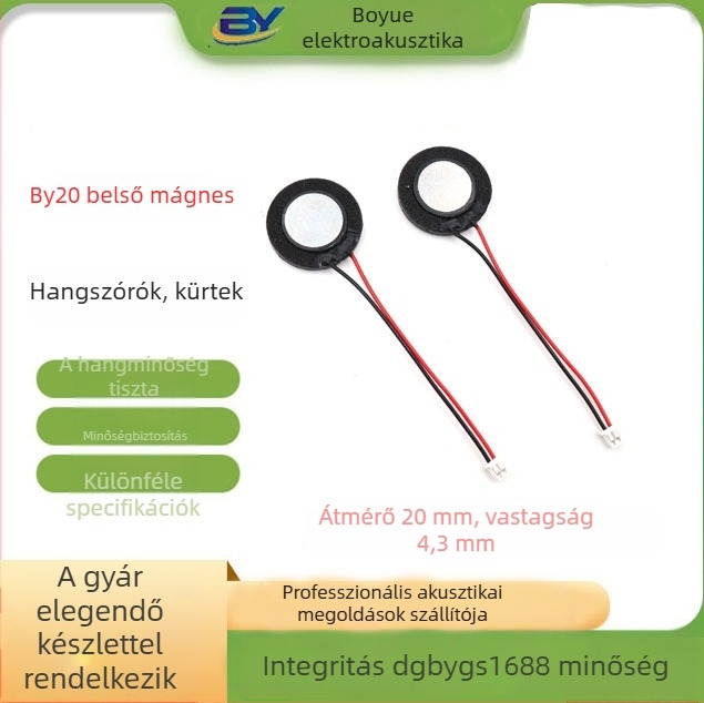 IP67 vízálló 20 mm hangszóró, 8 Ω, 1 W – kültéri hangátvitelre
