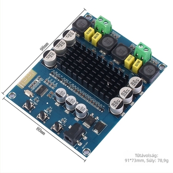 Sunbang TPA3116D2 Bluetooth Digitális Erősítő Panel, Kétcsatornás, 2x120W Magas Teljesítményű Hangszóró Modul