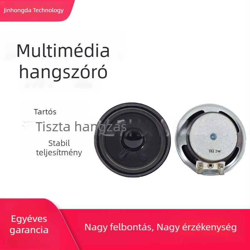 Bluetooth hangszóró, 2,5 hüvelyk (66 mm) külső mágneses meghajtó, papír diafragma, 8 Ω, 3 W, kiváló hangminőség