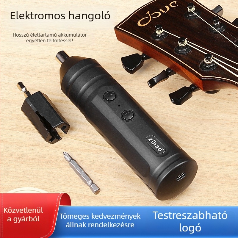 Elektromos húrttekerő gitárokhoz, basszushoz és ukulele-hoz – húrcserélő eszköz