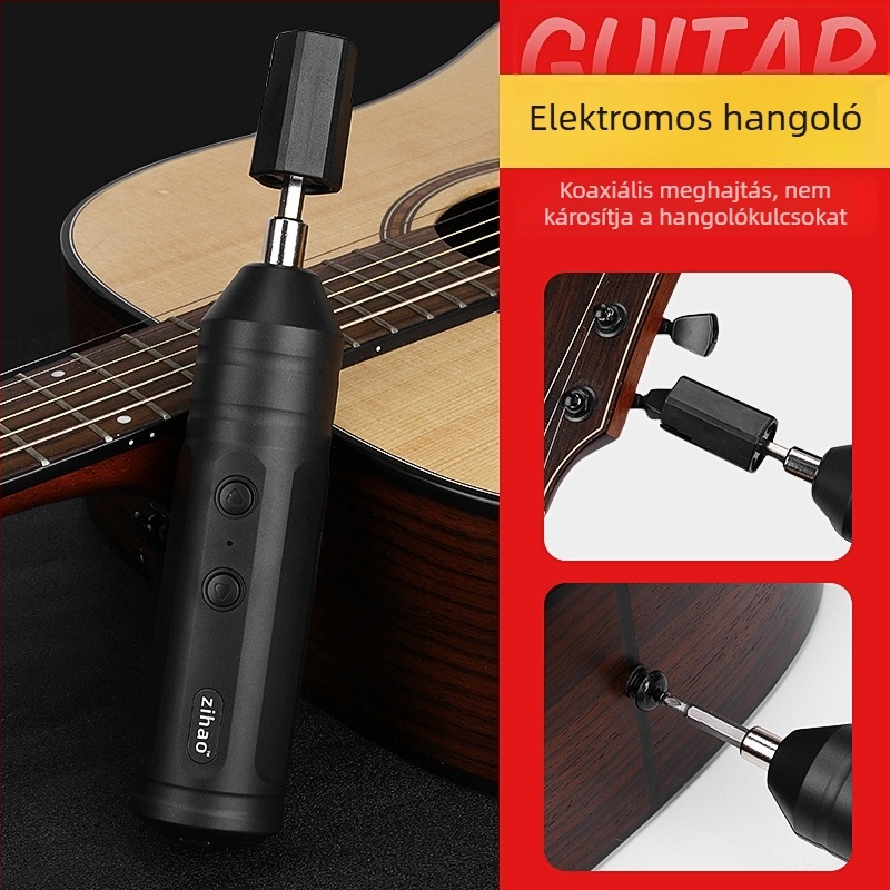 Elektromos húrttekerő gitárokhoz, basszushoz és ukulele-hoz – húrcserélő eszköz