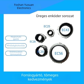 Üreges tengelyű inkrementális forgóencoder EC56 EC43 EC35 EC28 EC25 — autóipari alkalmazásokhoz