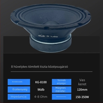 8 hüvelykes zárt középtartományú hangszóró kültéri line-array rendszerekhez