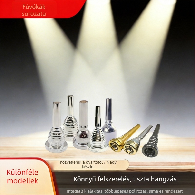 Rézfúvós hangszerek szájrészei: trombon, altó, tenor, eufónium, trombita