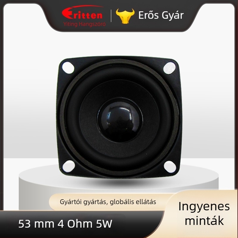 4Ω 5W teljes körű hangszóró mesélő készülékhez, 53 mm NdFeB belső mágnes