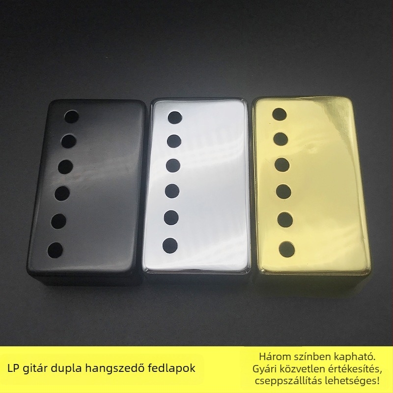 LP elektromos gitár hangszedő fedél, dupla hangszedő, fémes réz burkolat, SG porvédő