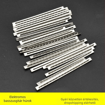 Fretdrót elektromos basszushoz, 2,9 mm, fehér réz, modell 1076, kiegészítők gitárhoz