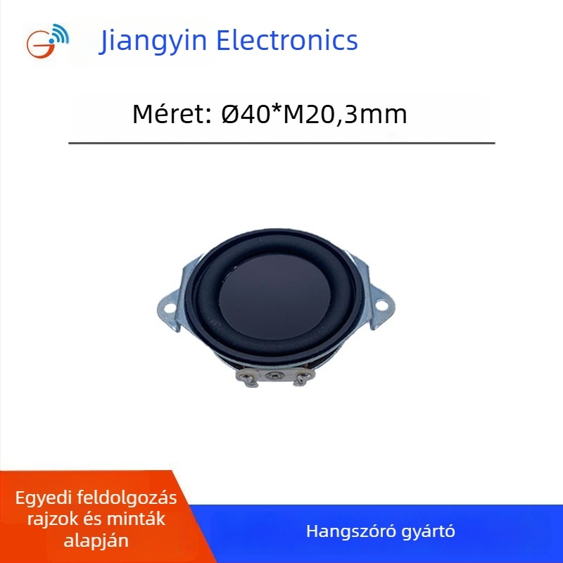 40 mm belső mágneses Bluetooth mini hangszóró, ferde kialakítás, 16-vezetékes, 4Ω 5W, kültéri vízálló