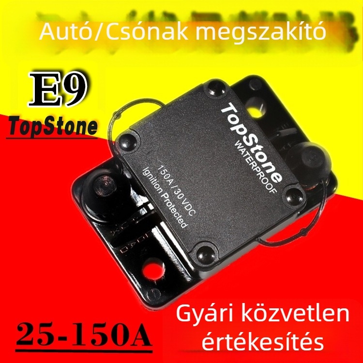 TopStone E9 sorozat automatikusan visszaálló túláramvédő autó- és tengeri elektromos rendszerekhez
