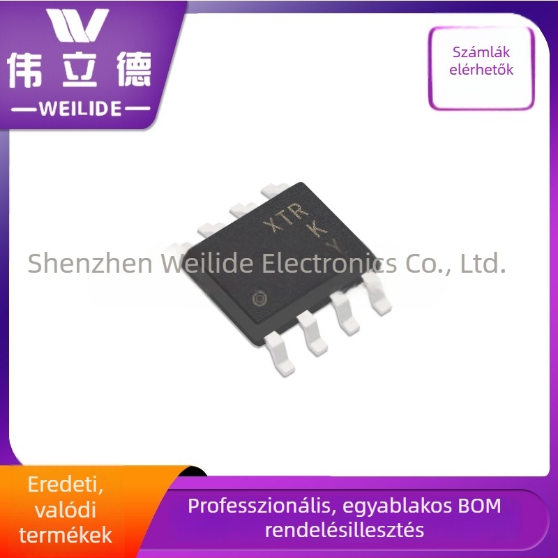 Új XTR116UA chip, SOIC-8 tokozású elektronikai alkatrész TI/Texas Instruments-től.