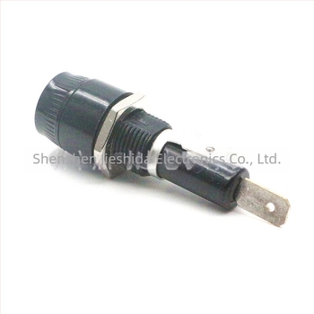 R3-14C biztosítótartó, 10A, 250V, 6x30 csőbiztosíték, gyors szerelés, autóhoz