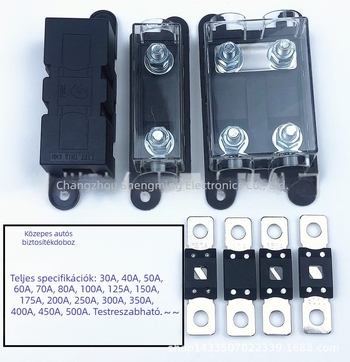 ANM-B 298 Snap-in biztosítótartó, autóhoz, nylon/bakelit anyag