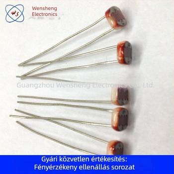CdS fotóellenállás, F3-20MM sorozat, Ø5 mm átmérő, modellek 5516, 5528, 5537, 5539