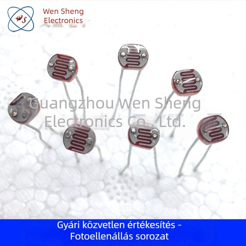 CdS fotóellenállás, F3-20MM sorozat, Ø5 mm átmérő, modellek 5516, 5528, 5537, 5539