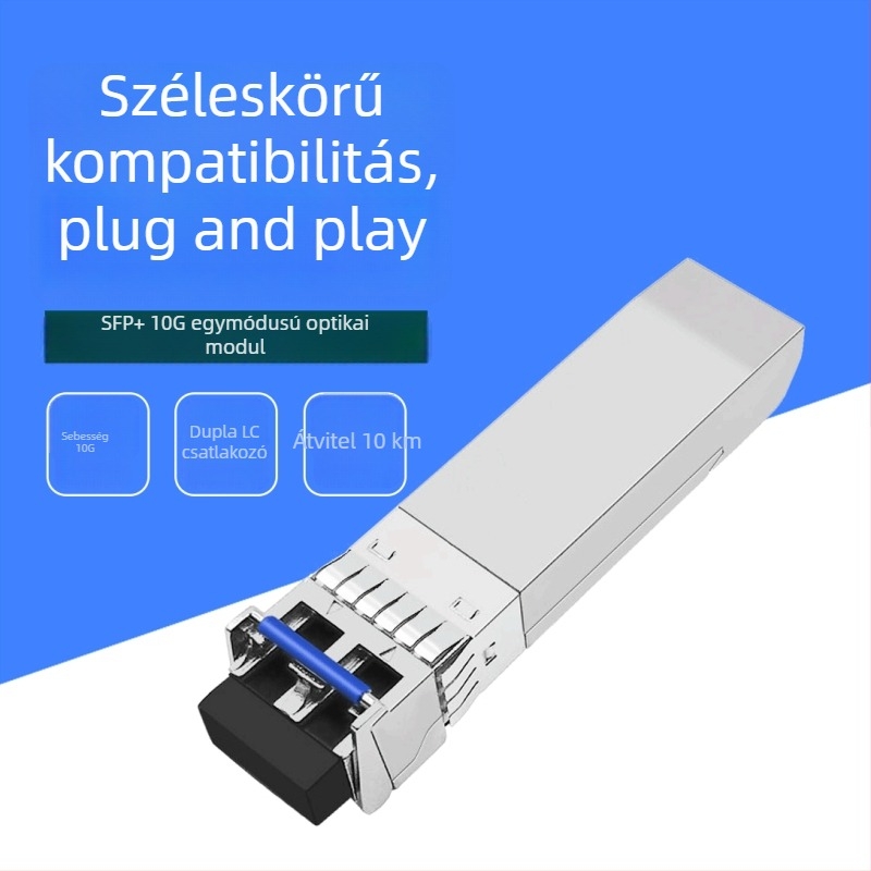 SFP-10G-LR egyszálas optikai modul, 10 km, kompatibilis Huawei kapcsolóval, 1310 nm, 10 Gbps