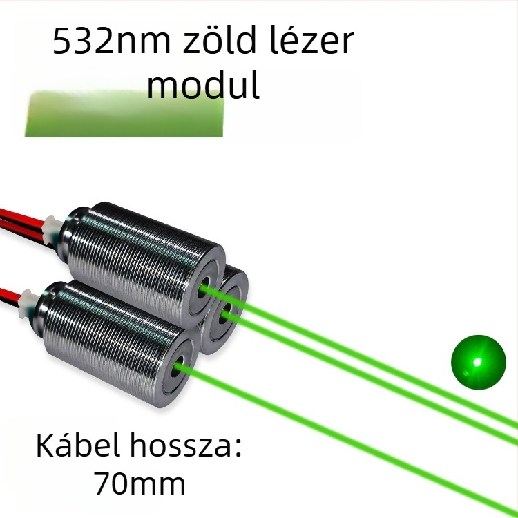 532 nm zöld lézermodul környezeti megvilágításra, csillagos ég világítás, színpadi világítás, lézerfej-modul