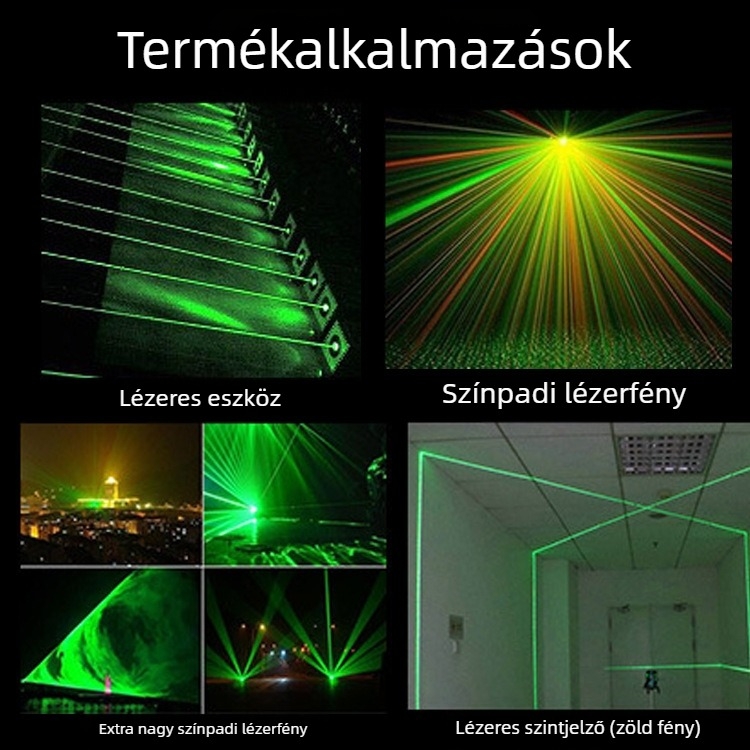 532 nm zöld lézermodul környezeti megvilágításra, csillagos ég világítás, színpadi világítás, lézerfej-modul