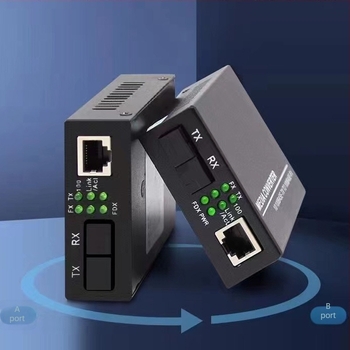 100 Mbps kétmagos optikai transzceiver egyszálas és multimodális optikai szálhoz – RJ45, SC/ST csatlakozók