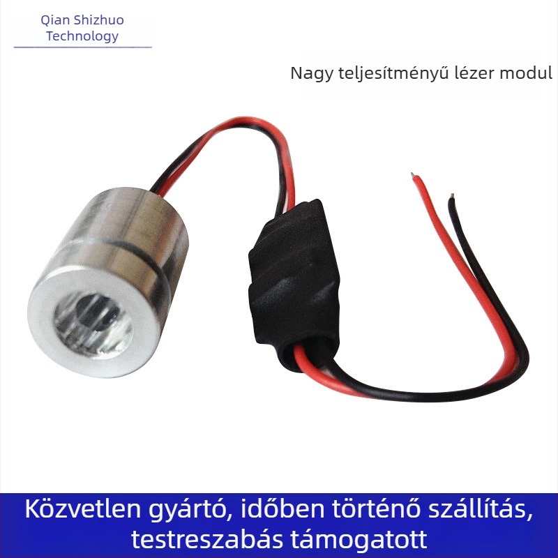 QS nagy teljesítményű piros lézermodul keresztezett és egyenes vonal projekcióval