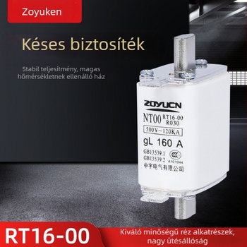 Kisfeszültségű biztosíték NT00 160A kerámiabetét RT16-00