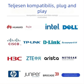 DAC nagy sebességű réz kábel SFP-10G-CU1M, kompatibil Huawei/H3C kapcsolókkal, 10 Gb SFP+ 1 m hosszú