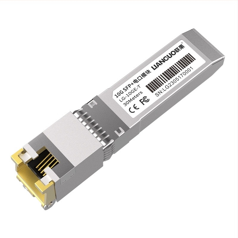 LIANGUO 10G SFP+ RJ45 modul optikai interfésszel, kompatibil TP-Link kapcsolókkal