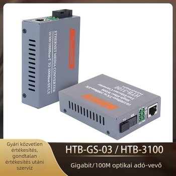 NetLink optikai transzceiver és médiakonverter egyszálas és duplex szálas optikai hálózathoz, Gigabites