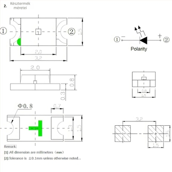 0603/0805/1206 sík infravörös adó-vevő LED 850/940 nm