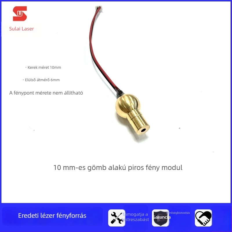 Galvanométer jelzőpiros fény a marking géphez, 10 mm gömb alakú piros fókusz- és pozicionáló lámpa, infravörös lézerfej, 5V