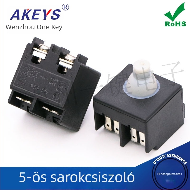 S6-100 szögcsiszoló kapcsoló, első oldalsó kapcsoló, univerzális a csiszoláshoz és vágáshoz, típus 100