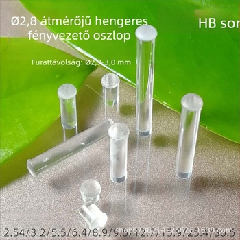 2.8 mm átlátszó LED hengeres fényvezető oszlop a jelzéshez