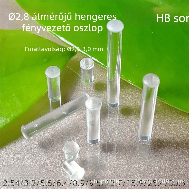 2.8 mm átlátszó LED hengeres fényvezető oszlop a jelzéshez